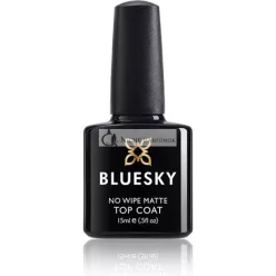  Bluesky Gel Polish Matte No Wipe Top Coat Large Bottle Soak-off UV LED Nail Polish Matte Finish Long Lasting Clear 15ml