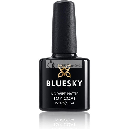 Bluesky Gel Polish Matte No Wipe Top Coat Large Bottle Soak-off UV LED Nail Polish Matte Finish Long Lasting Clear 15ml