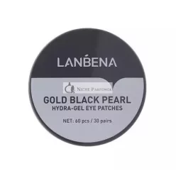   LANBENA Hydragel Eye Patches Hydrogel Eye Pads Gold Black Pearl