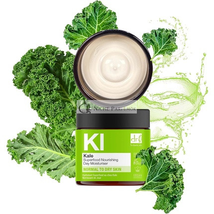 Dr Botanicals Apothecary Superfood Nourishing Day Moisturiser with Kale, Cocoa Butter, Vitamins 60ml