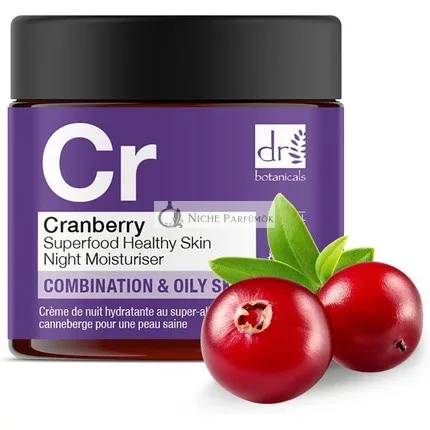 Dr Botanicals Superfood Healthy Skin Moisturiser Cranberry & Juniper Night 60ml