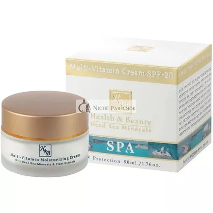 H&B Health & Beauty Dead Sea Minerals Multi Vitamin Face Cream for Women Organic Moisturiser with SPF 20 50ml