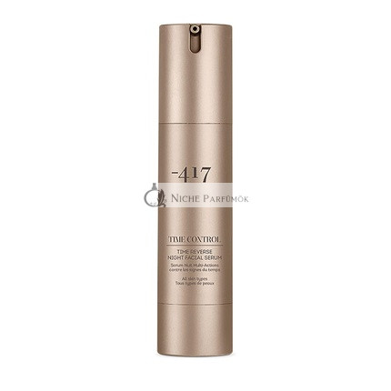 -417 Dead Sea Cosmetics Time Reverse Night Facial Serum 1.7 oz. Multi Action Anti Aging Vegan Serum Jojoba Oil Shea Butter Time Control Collection