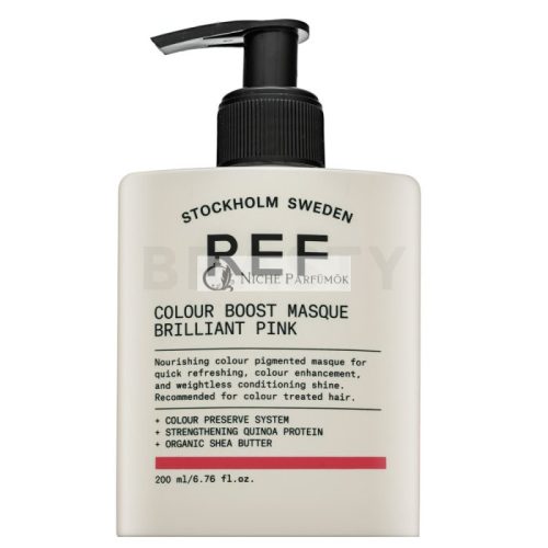 REF Colour Boost Masque Nourishing Mask with Color Pigments for Reviving Color Brilliant Pink 200 ml
