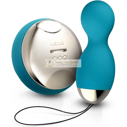 LELO HULA Beads Ocean Blue Rotating, Rotating, and Vibrating Pleasure Beads for Women Ben Wa Kegel Balls
