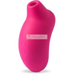   LELO SONA Pressure Wave Vibrator for Women with Sound Waves Waterproof Rechargeable and Pulsating Stimulation Toy Clitoral Sucker for Women Cerise