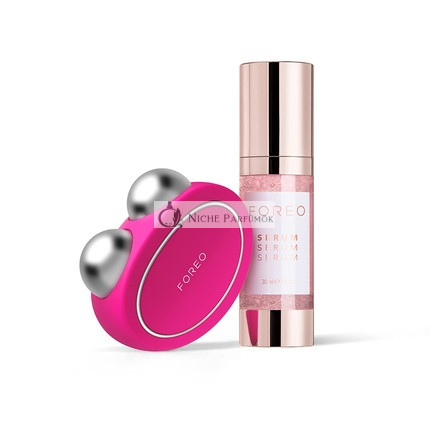 FOREO BEAR App-Connected Microcurrent Facial Toning Device with 5 Intensities + Foreo Serum Micro-Concentrate for Youthful Radiance