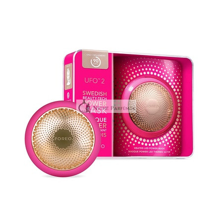 FOREO UFO 2 Fuchsia Supercharged 2-Minute Facial Device with Temperature Control, T-Sonic Massage, Full Spectrum and Red LED, Moisturizing, Nourishing, 2 Year Warranty