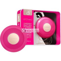   Foreo Ufo Mini 2 Full Facial LED Mask Treatment with Red Light Therapy and Face Massager Fuchsia