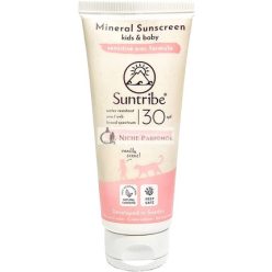   Suntribe Baby & Kids Natural Mineral Sunscreen SPF 30 100ml - Non-Nano Zinc Oxide - Water Resistant