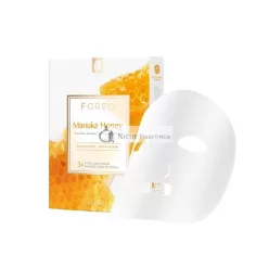   FOREO Manuka Honey Revitalizing Facial Sheet Mask for Dry and Fatigued Skin 3 Pack Anti-Aging Deeply Nourishing Clean Formula - Compatible with UFO Devices