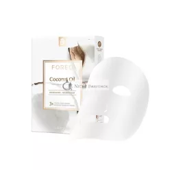   FOREO Coconut Oil Nourishing Sheet Mask for Dehydrated Skin 3 Pack - Deeply Moisturizing Clean Formula