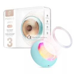   FOREO UFO 3 5-in-1 Full Facial LED Mask Treatment Deep Moisturizer Anti-Aging Face Mask Beauty Face Massager Arctic Blue