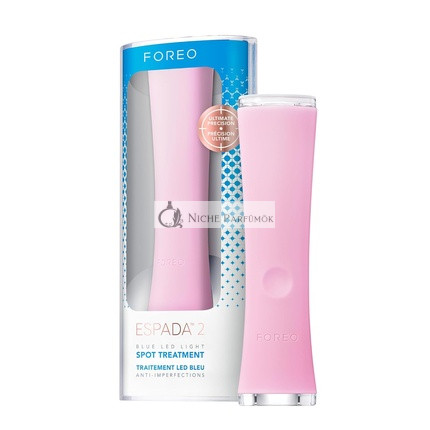 FOREO ESPADA 2 LED Light Therapy Blemish Treatment Skincare Device Medical-grade Silicone Scar Treatment for Face Pimple & Blemish Removal FDA cleared Pearl Pink