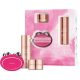 FOREO BEAR 2 Full Facelift Skin Care Set with Microcurrent Facial Device SUPERCHARGED SERUM 2.0 30ml SUPERCHARGED HA+PGA Triple Action Intense Moisturizer 15ml Anti Aging SkinCare Tools Fuchsia