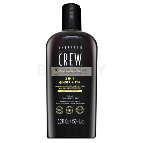 American Crew 3-in-1 Ginger + Tea Shampoo, Conditioner and Shower Gel 450 ml