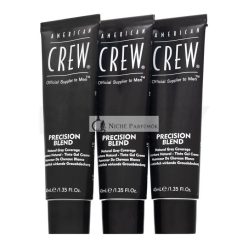   American Crew Precision Blend Natural Gray Coverage Hair Color for Men Light Blond 7-8 3 x 40 ml
