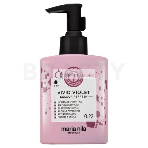 Maria Nila Colour Refresh Nourishing Mask with Color Pigments for Hair with Violet Shades Vivid Violet 300 ml