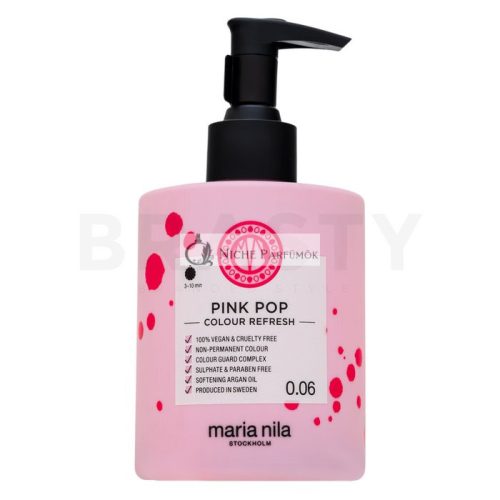 Maria Nila Colour Refresh Nourishing Mask with Color Pigments for Hair in Pink Pop Shades 300 ml