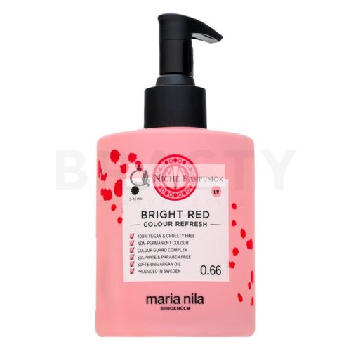 Maria Nila Colour Refresh Revitalizing Mask with Color Pigments for Reviving Red Shades Bright Red 300 ml