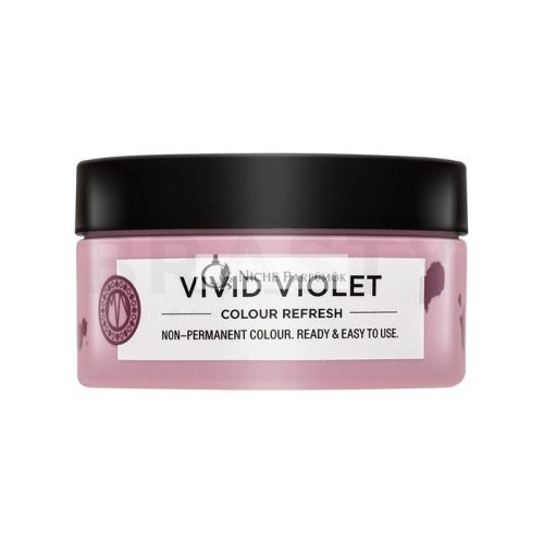 Maria Nila Colour Refresh Conditioning Mask with Color Pigments for Hair in Violet Shades Vivid Violet 100 ml