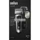 Braun Series 8 Electric Shaver for Men with Precision Long Hair Trimmer Charging Stand Wet & Dry Electric Razor 60 Minute Runtime Silver