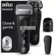 Braun Series 8 Men's Shaver with 4+1 Shaving Head, Electric Shaver, Precision Trimmer, Cleaning Station, 60 Min Runtime, Wet & Dry, Gift for Men, Made in Germany 8560cc Black