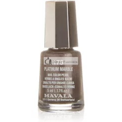 Bella Aurora and Mavala Platinum Marble 175 Nail Polish