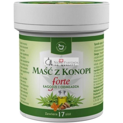 Herbamedicus Hemp Ointment Forte for Dry Skin Wrinkles Acne Psoriasis 125ml