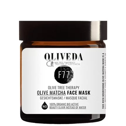 Oliveda F77 Olive Matcha Face Mask 60ml Nourishing Mask - Regenerates, Revitalizes, and Soothes