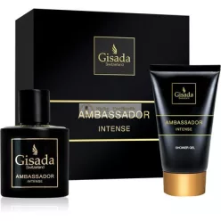   Gisada Ambassador Intense Ajándékcsomag Eau de Parfum 50ml és Tusfürdő 100ml
