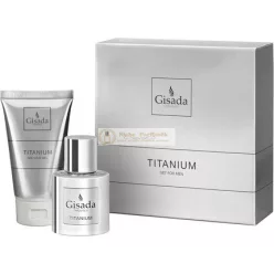   Gisada Titanium Férfi Illatcsomag Eau De Parfum 50ml és Tusfürdő 100ml
