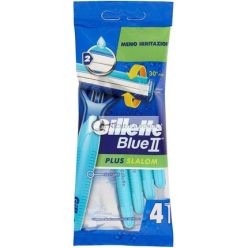 Gillette Blue II Plus Slalom Disposable Razor - Pack of 4