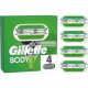 Gillette Body Razor Blades for Men 4 Replacement Blades 3 Blades Stronger Than Steel