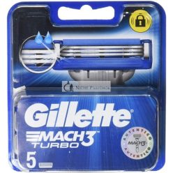 Gillette Mach3 Turbo Men's 5 Replacement Razor Blades