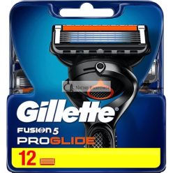   Gillette Fusion 5 ProGlide Razor Blades with Trimmer Blade - 12 Replacement Blades