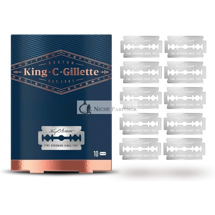 King C. Gillette Men's Razor Blades 10 Pieces Gift Ideas for Men Dad