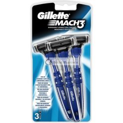 Gillette Mach 3 Manual Disposable Razor - Pack of 3