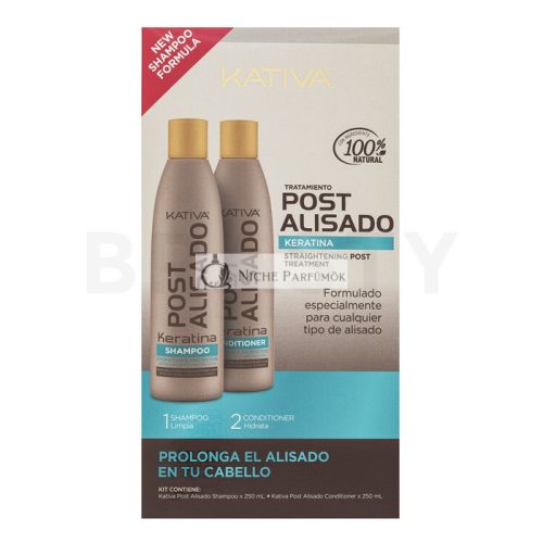 Kativa Salt-Free Straightening Post Treatment Strengthening Care After Keratin Hair Straightening 250 ml + 250 ml