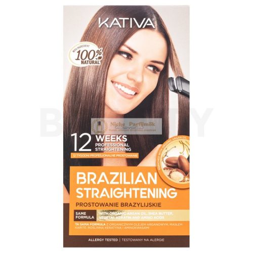 Kativa Brazilian Straightening Kit Keratin Hair Straightening Set 225 ml