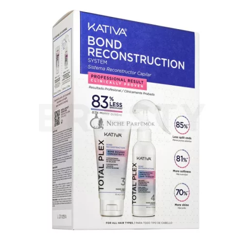 Kativa Bond Reconstruction System Total Plex - Hair Treatment for Damaged Hair 70 ml + 60 ml