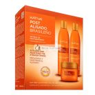 Kativa Post Brazilian Straightening Kit Hair Straightening Set with Keratin 2 x 225 ml + 150 ml