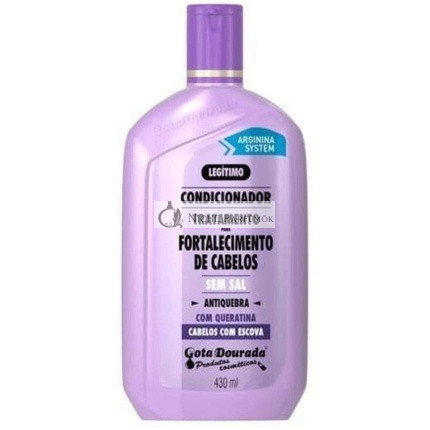 Gota Dourada Hair Straightener With Keratin, 430 Ml