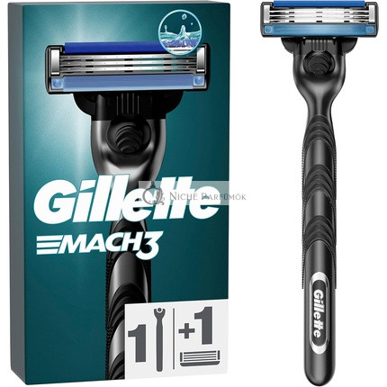 Gillette Mach3 Men's Wet Razor with 1 Razor Blade 3-Blade - Gift for Men