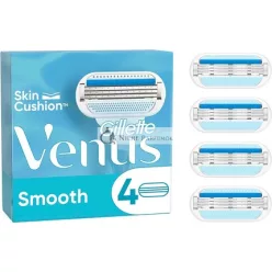   Gillette Venus Smooth Women's Razor Blades 4 Replacement Blades with 3-Fold Protected Blade that Adapts to Body Contour