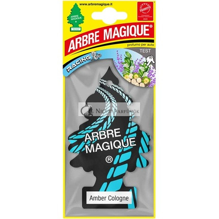 Arbre Magique Mono Car Perfume Amber Cologne Woody and Enveloping Scent Lasts up to 7 Weeks Made in Italy