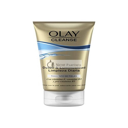 Olay Cleanse Detox & Luminosity Daily Cleanser for All Skin Types with Vitamin E and Pro-Vitamin B5 Gentle on Skin Daily Use 150ml