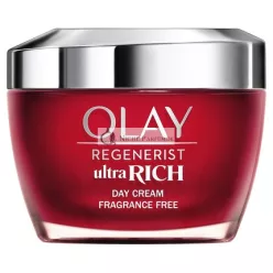   Olay Regenerist Ultra Rich Day Cream Non-Greasy Texture with Vitamin B3 Peptides and Shea Butter Fragrance-Free 50ml