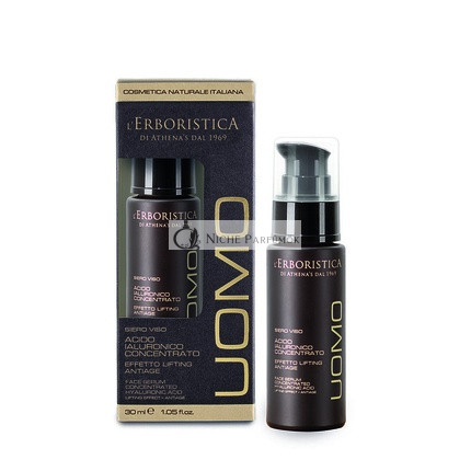 L'ERBORISTICA UOMO Anti-Aging Face Serum for Men 30ml with Hyaluronic Acid