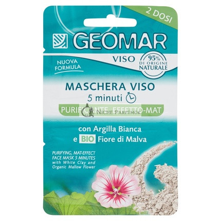 GEOMAR Deep Cleansing Face Mask with White Clay 2x7.5ml